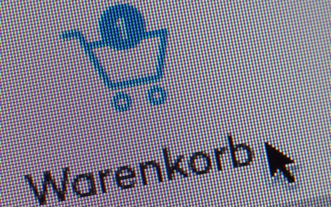Symbol eines Warenkorbs auf einer Website