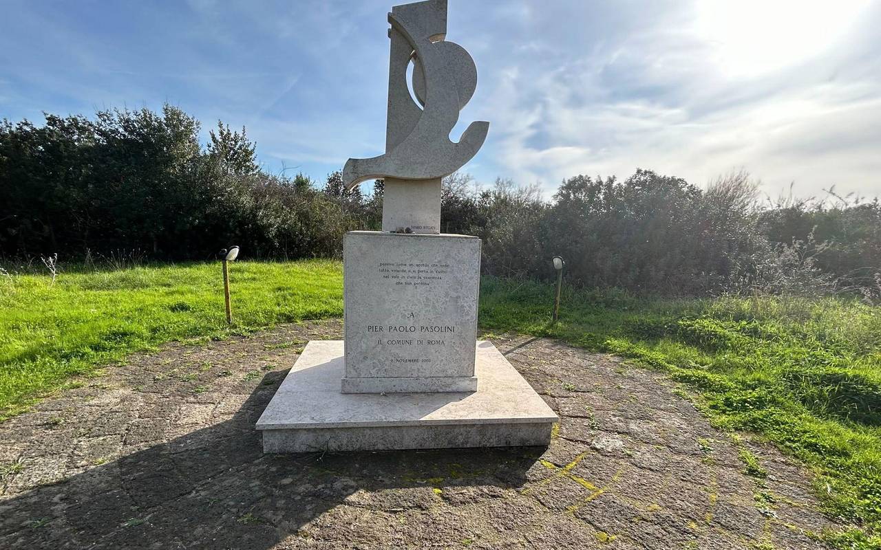Denkmal für italienischen Filmregisseur Pier Paolo Pasolini