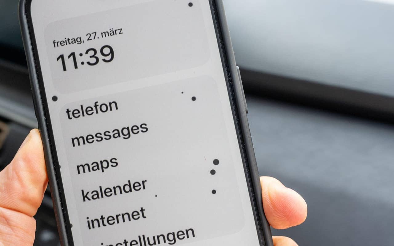 «Vehicle Motion Cues» auf einem iPhone